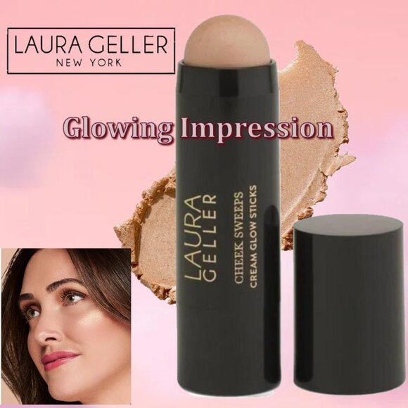 Laura Geller Cheek Sweeps Cream Glow Sticks ~ Glowing Impression 6.5g NIB - Picture 1 of 6
